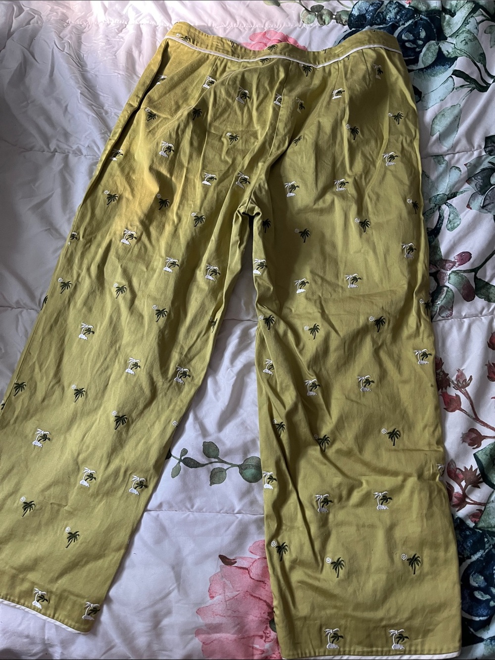 Island Republic Pants Palm Embroidery Size 12 - Picture 8 of 8